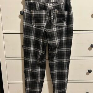 Abercrombie Kids Black and White Plaid Pants